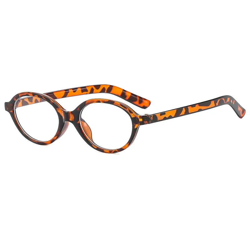 classic style solid color leopard pc oval frame full frame optical glasses 4.webp